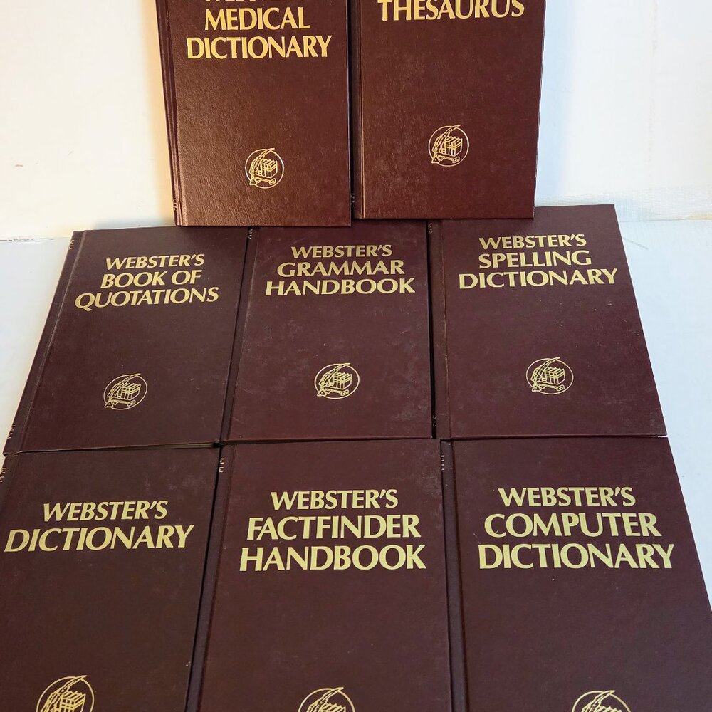 Webster's Desk Reference Books (1992 Hardcover) 8 Volumes
